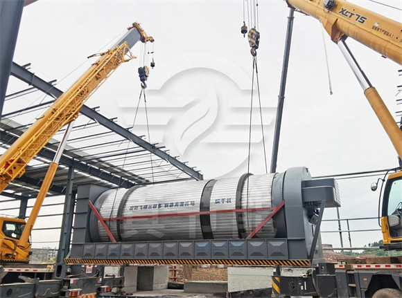 重金屬污泥烘干設備吊裝 重金屬污泥烘干設備吊裝